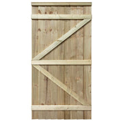 Featheredge Square Top Wooden Gate