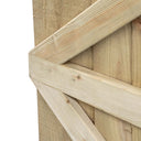 Featheredge Square Top Wooden Gate