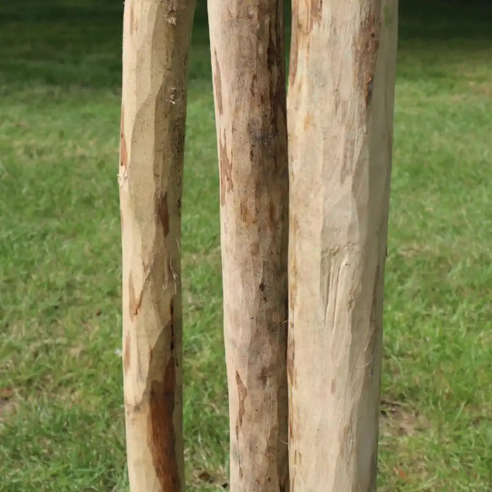 rustic woven wood natural handmade chestnut posts 120 cm