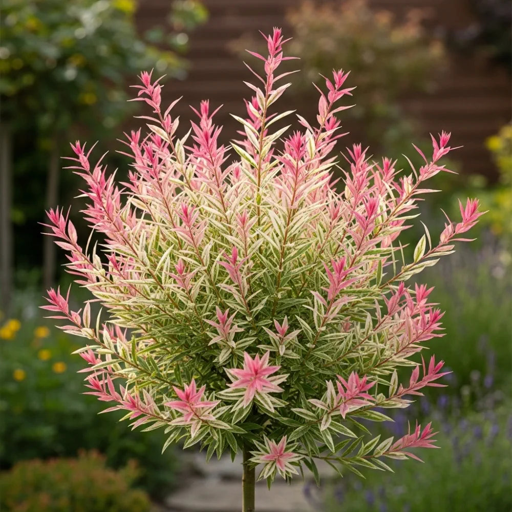 6ft 'Flamingo' Willow Tree | XL Salix Integra Hakuro Nishiki | 7.5L Pot