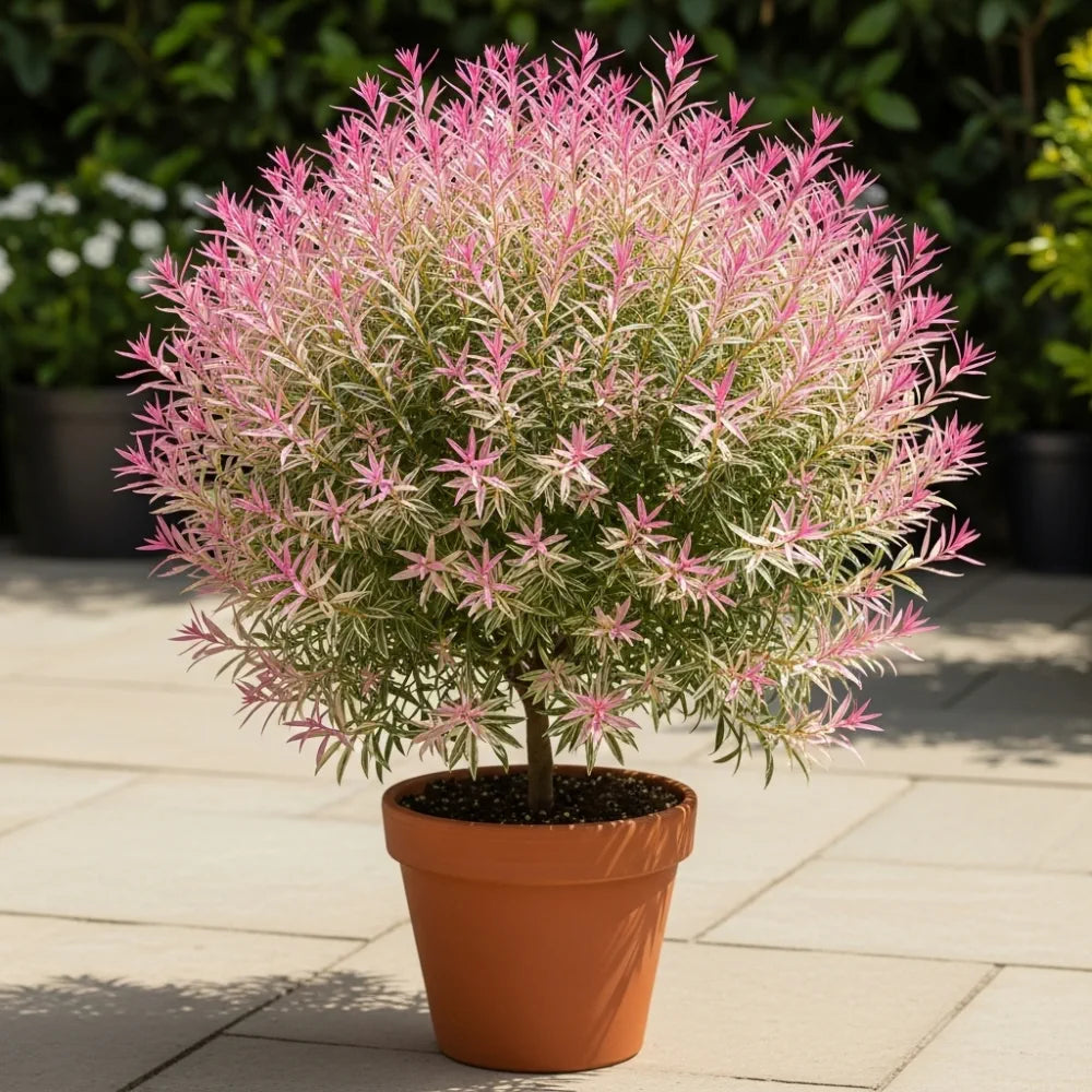 6ft 'Flamingo' Willow Tree | XL Salix Integra Hakuro Nishiki | 7.5L Pot