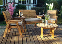 Grey Cushions Outdoor Dining Set by Woven Wood