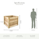 Slot Down Compost Bin #103cm(L) x 103(W) x 120(H)