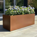 100cm Zinc Galvanised Copper Trough Planter