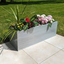 galvanised troughs extra tall planters tall planters woven wood