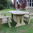 garden dining set outdoor furniture woven wood