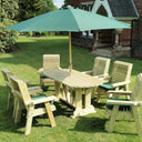 garden dining set wooden furniture woven wood