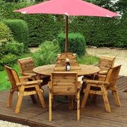 Six Seater Dining Set for Grand Gatherings: Host unforgettable dinner parties with this expansive six-seater dining set, crafted from durable and stylish wood.