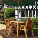 Gather your loved ones for a memorable meal on this stylish Six Seater Dining Set, crafted from high-quality Wooden Furniture.