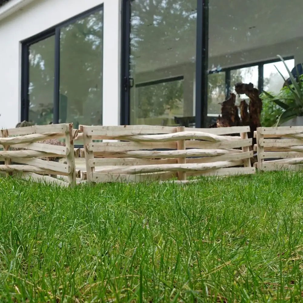 Premium Garden Border Lawn Edging by Woven Wood for UK