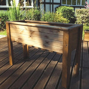 Redwood Trough Garden Planters Standing 80cm Redwood Trug