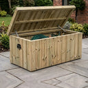 Churnet Valley Heavy Duty Wooden Garden Storage Chest 2
