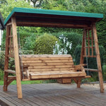 Outdoor Swing Seat in an Arbour Woven WOod