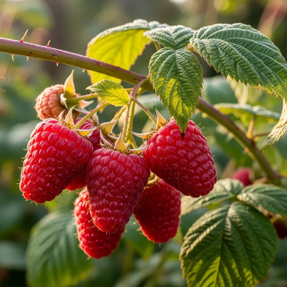 5 Long Cane 'Glen Ample' Raspberry Plants – Woven Wood