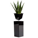 32cm Zinc Galvanised Polished Black Insert
