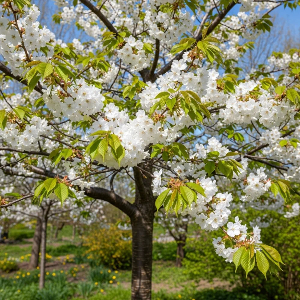 5ft Great White Cherry Blossom Tree | Prunus 'Tai-Haku' | Bare Root | 2 Years Old