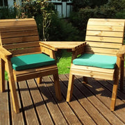 Wooden Love Seat Wooden Garden Furniture by WOven Wood