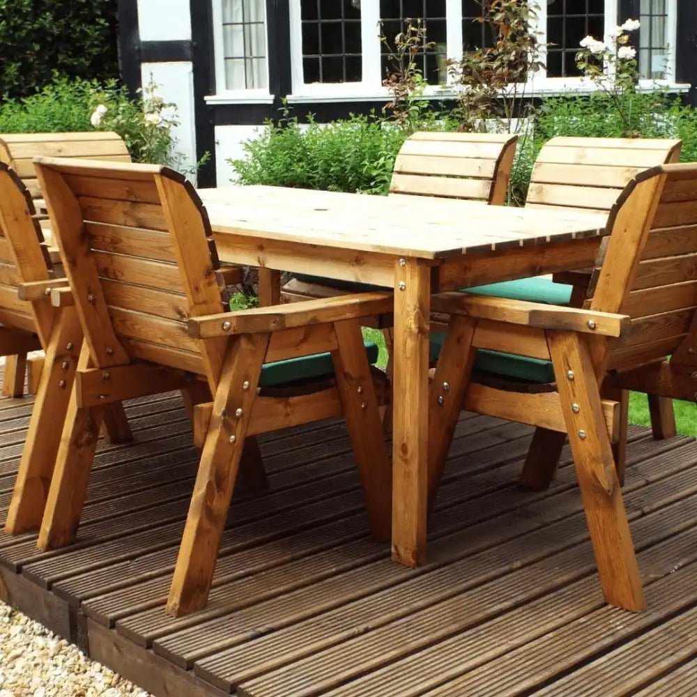green cushioned charles taylor furniture by Woven Wood