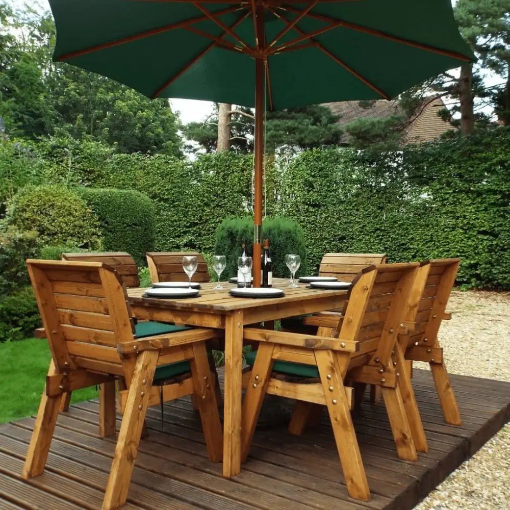 garden dining set for patios by woven wood