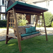 Three Seater wooden swing seat by Woven WOod
