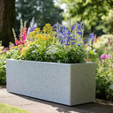Zinc Galvanised Stone Effect Trough Planter
