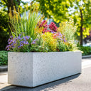 Zinc Galvanised Stone Effect Trough Planter