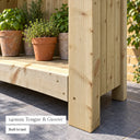 Grow With Me wooden planter - construction detail