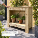 Grow With Me wooden planter - smooth planed finish