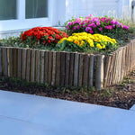 Create a whimsical touch with this woven Hazel Garden Border, adding natural charm to your lawn.