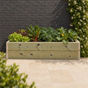 Heavy Duty Double Layer Raised Bed 120 x 60 planted in a garden setting