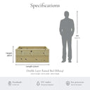 Heavy Duty Double Layer Raised Bed 120 x 60 dimensions and specifications
