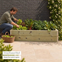 Heavy Duty Double Layer Raised Bed 120 x 60 - deep planting space