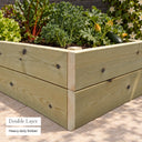 Heavy Duty Double Layer Raised Bed 120 x 60 - double layer depth
