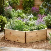 Premium Hexagon Wood Raised Bed