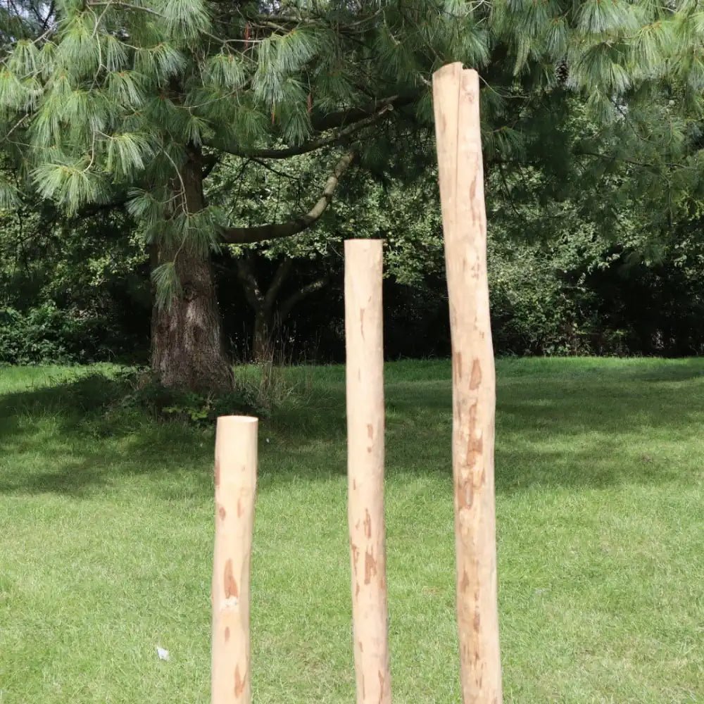 Rustic Chestnut Fence Posts for Hazel Hurdles – Woven Wood