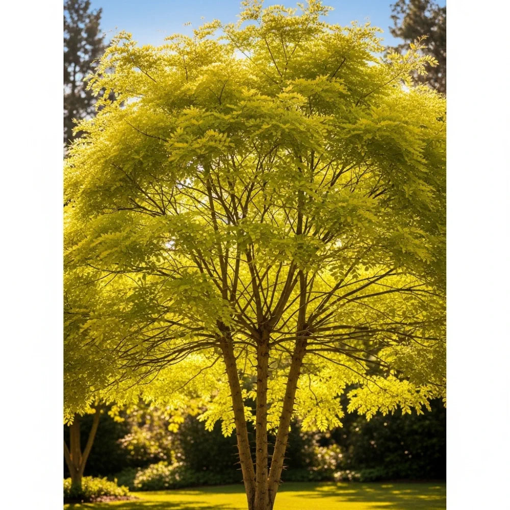 5ft Honeylocust Tree | Gleditsia triacanthos 'Sunburst' | 9L Pot  | 2 Years Old