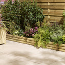 Horizontal Log Edging