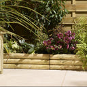 Horizontal Log Edging