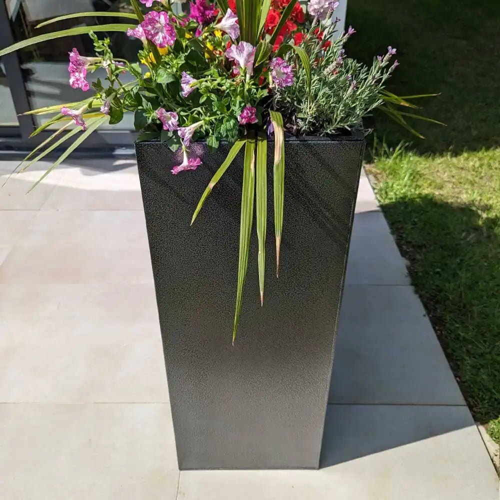 huge planters extra tall planters extra large planters woven wood