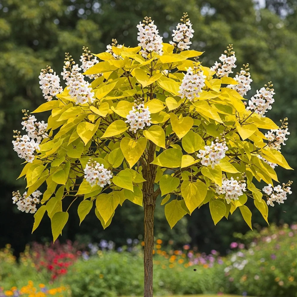 6ft Half-Standard Indian Bean Tree | Mature Bare Root Catalpa Bignonioides Aurea | 6/8cm Girth