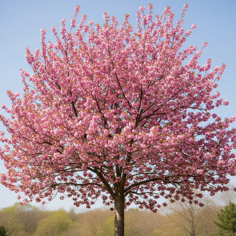 6ft Half-Standard 'Kanzan' Cherry Blossom Tree | Mature Bare Root | 6/8cm Girth