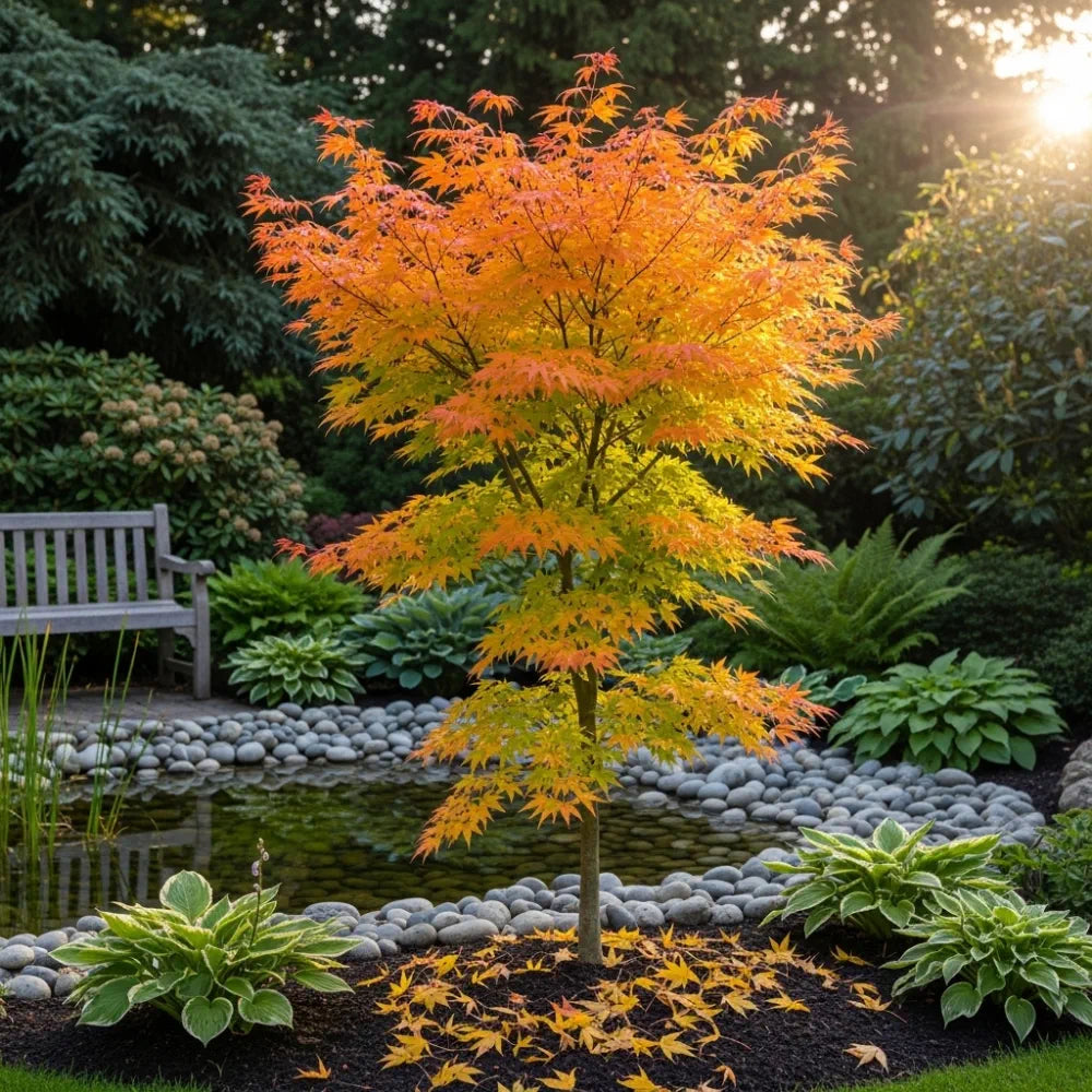 Japanese Maple Tree | Acer palmatum Orange Dream | 3ft Tree in 7.5L Pot