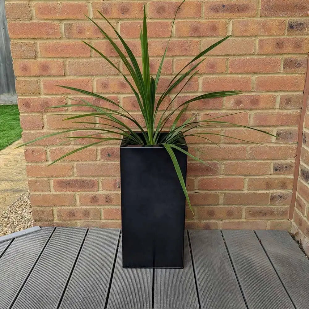 large flower pot flower pot container tall plant pot woven wood
