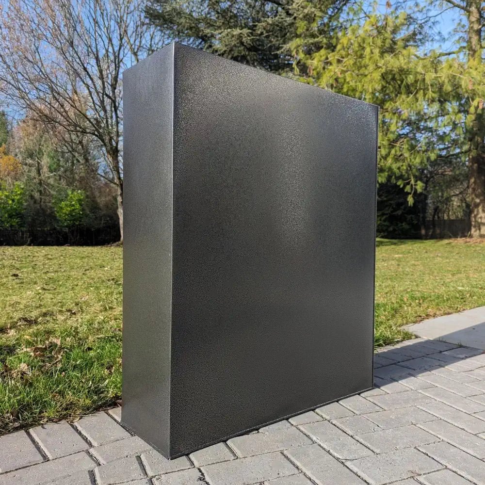 Weatherproof and stylish, this Aluzinc Galvanised Trough adds industrial charm to your flower bed.