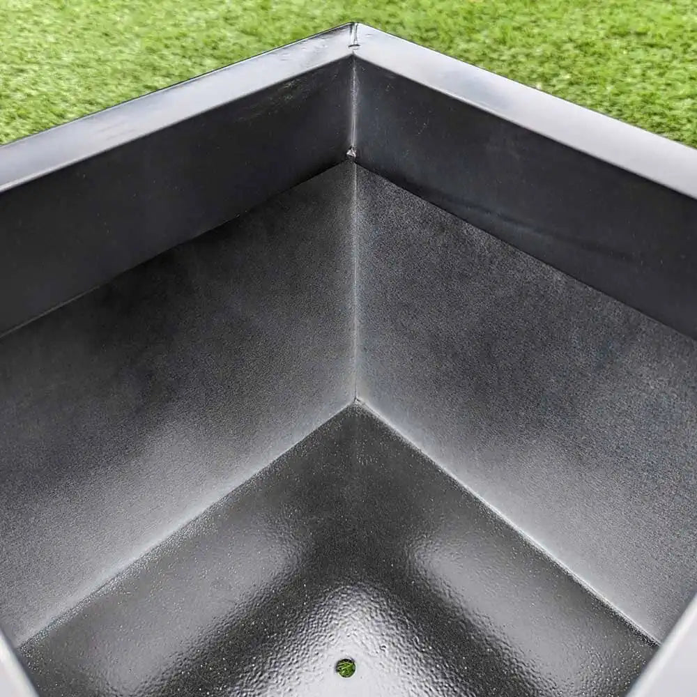 Compact cube plant pots ideal for small spaces.