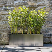 100cm Zinc Metal Galvanised Silver Trough Planter