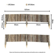 Go green with this eco-friendly Wood Lawn Edging, made from recycled materials.