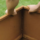 75cm Long Corten Steel 90cm Tall Trough Planter with Plate & Feet
