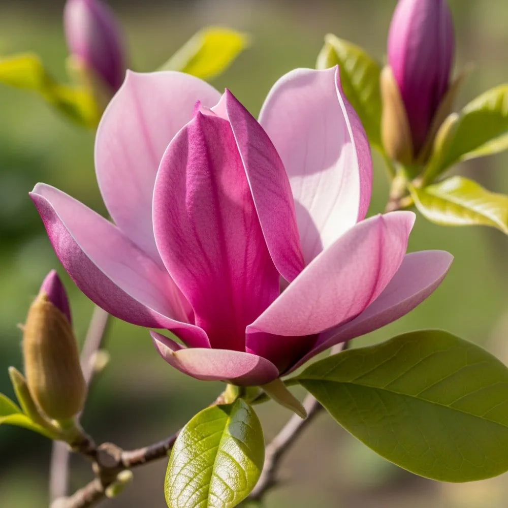9ft Mature 'Susan' Magnolia Tree | Multi-Stem Purple Magnolia | Rootba ...