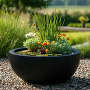 Zinc Galvanised Round Bowl Planter